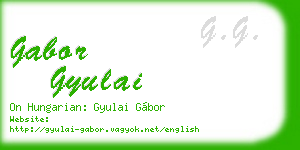 gabor gyulai business card