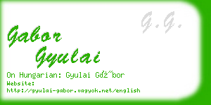 gabor gyulai business card